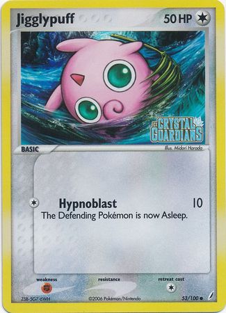 Jigglypuff (53 100) (Stamped) [EX: Crystal Guardians] Hot on Sale