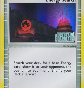 Energy Search (86 100) (Stamped) [EX: Crystal Guardians] For Sale