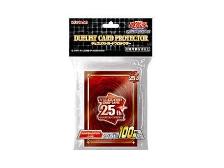 Yu-Gi-Oh OCG 25th Anniversary Quarter Century 100pcs Sleeves Red Japanese For Cheap