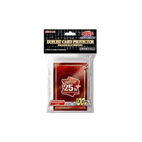 Yu-Gi-Oh OCG 25th Anniversary Quarter Century 100pcs Sleeves Red Japanese For Cheap