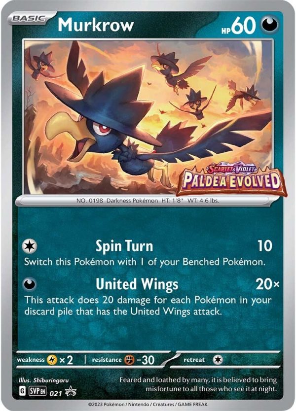 Murkrow (021) [Scarlet & Violet: Black Star Promos] Online Sale