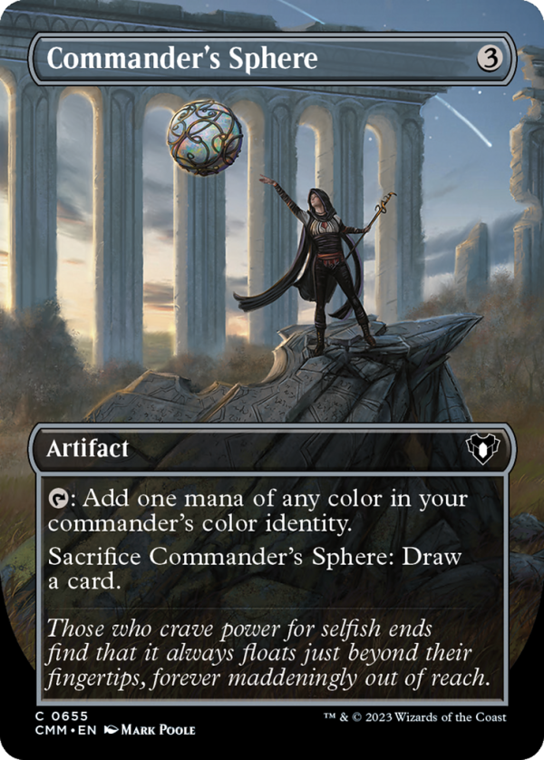 Commander s Sphere (Borderless Alternate Art) [Commander Masters] For Discount