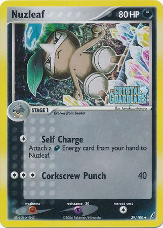 Nuzleaf (39 100) (Stamped) [EX: Crystal Guardians] Cheap