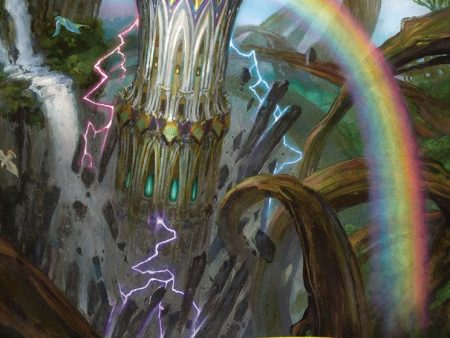 Command Tower Art Card (Gold-Stamped Signature) [Commander Masters Art Series] For Cheap