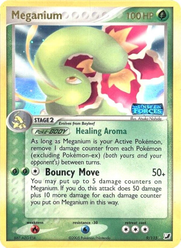 Meganium (9 115) (Stamped) [EX: Unseen Forces] Online Hot Sale