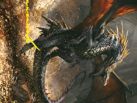 Cavern-Hoard Dragon Art Card (Gold-Stamped Signature) [The Lord of the Rings: Tales of Middle-earth Art Series] Online now