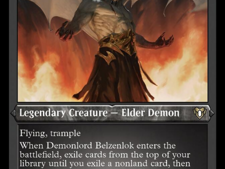 Demonlord Belzenlok (Foil Etched) [Commander Masters] Online