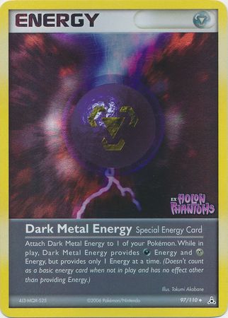 Dark Metal Energy (97 110) (Stamped) [EX: Holon Phantoms] Supply