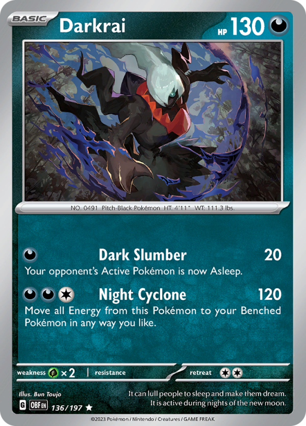 Darkrai (136 197) [Scarlet & Violet: Obsidian Flames] For Cheap