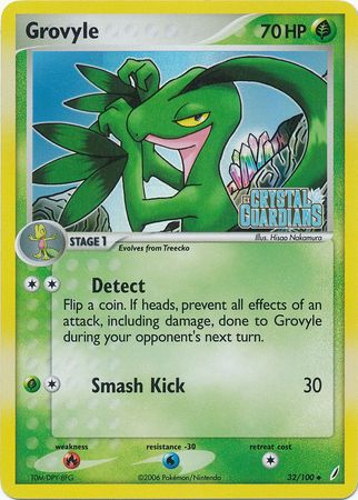 Grovyle (32 100) (Stamped) [EX: Crystal Guardians] Discount