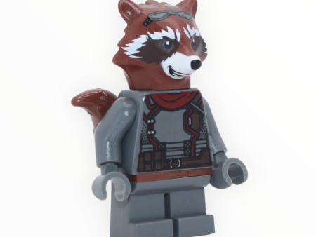 Rocket Raccoon (Endgame, dark bluish gray outfit, reddish brown fur, 2021) Hot on Sale