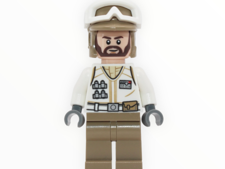 Hoth Rebel Trooper (white uniform, brown beard, dark tan legs, 2019) Online now