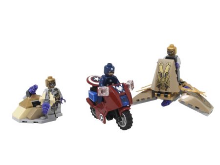 Used Set 6865 Marvel Super Heroes Captain America’s Avenging Cycle Discount