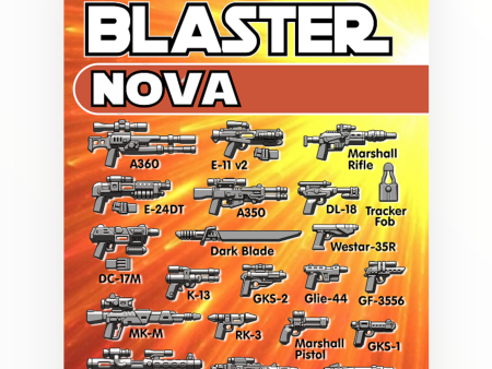 BrickArms Blaster Weapons Pack - Nova Supply