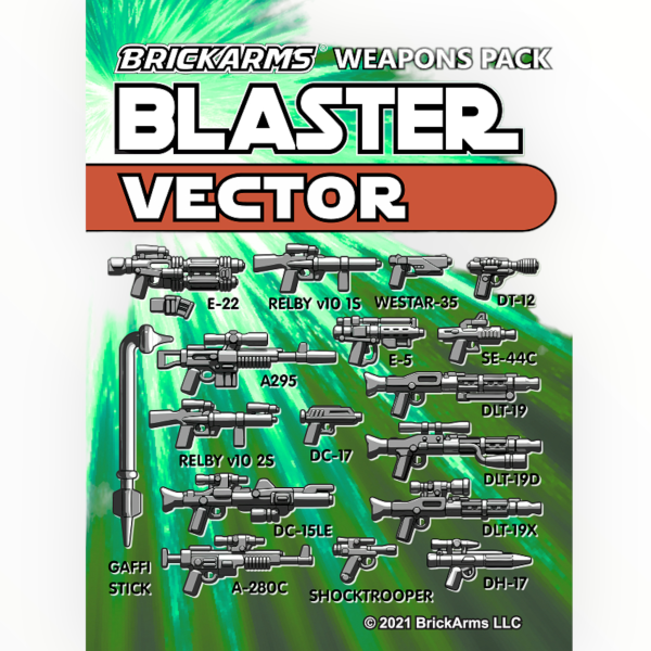 BrickArms Blaster Weapons Pack - Vector For Cheap