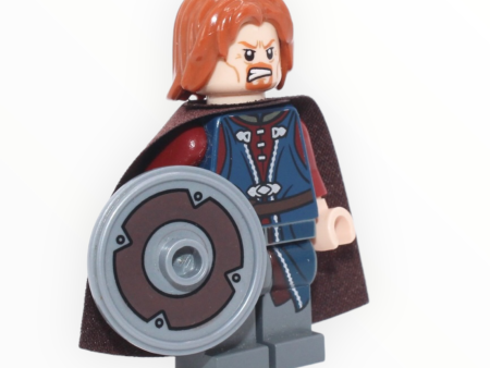 Boromir (with shield, dark bluish gray legs, 2012) on Sale