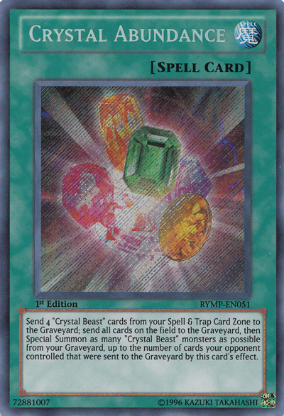 Crystal Abundance [RYMP-EN051] Secret Rare For Discount