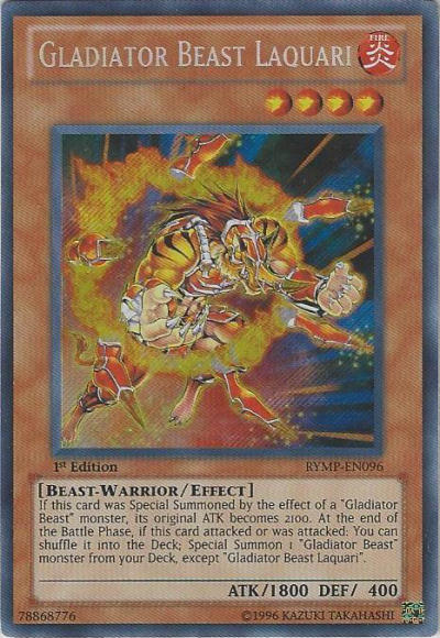 Gladiator Beast Laquari [RYMP-EN096] Secret Rare Online Hot Sale